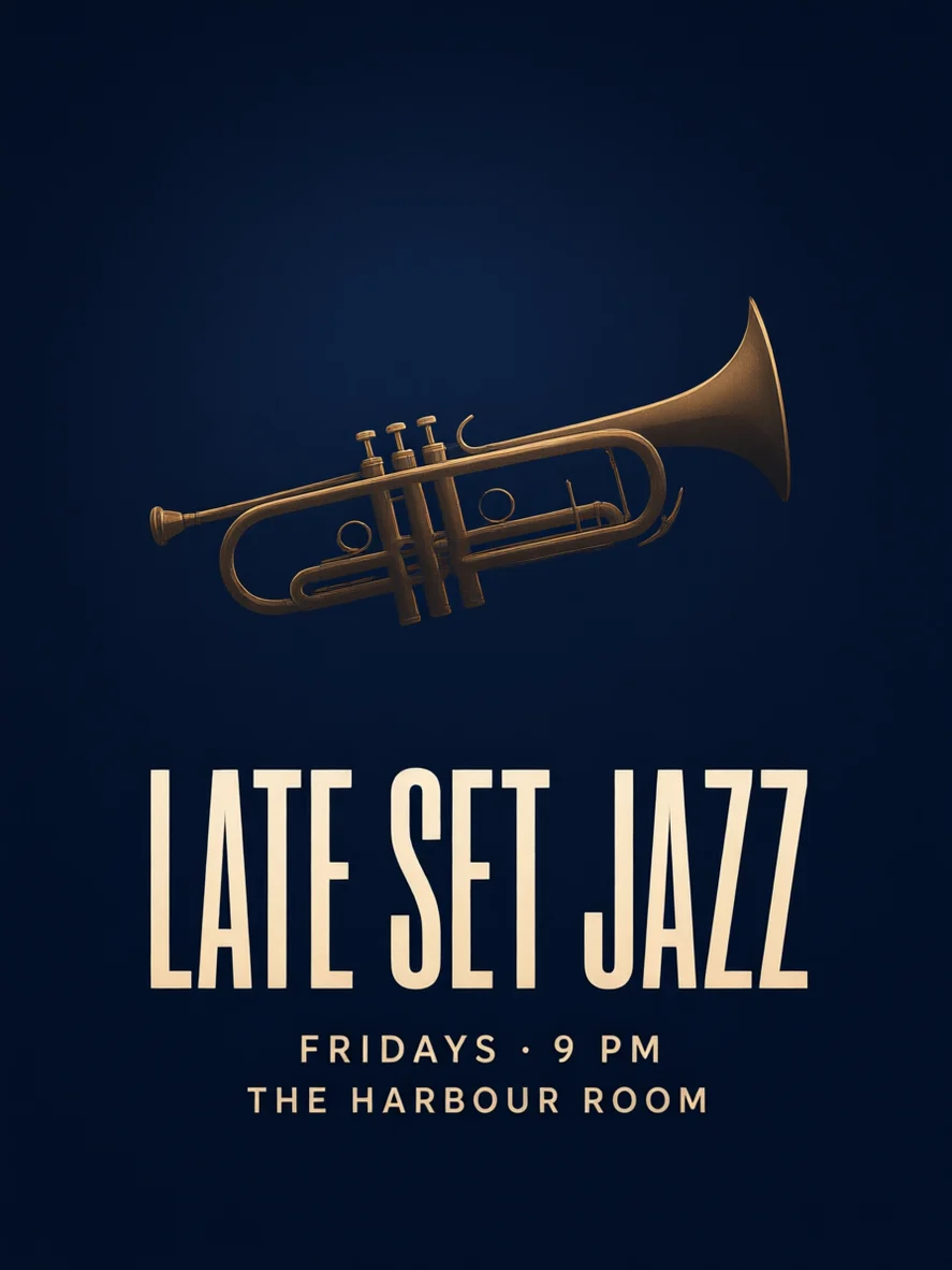Jazz night poster