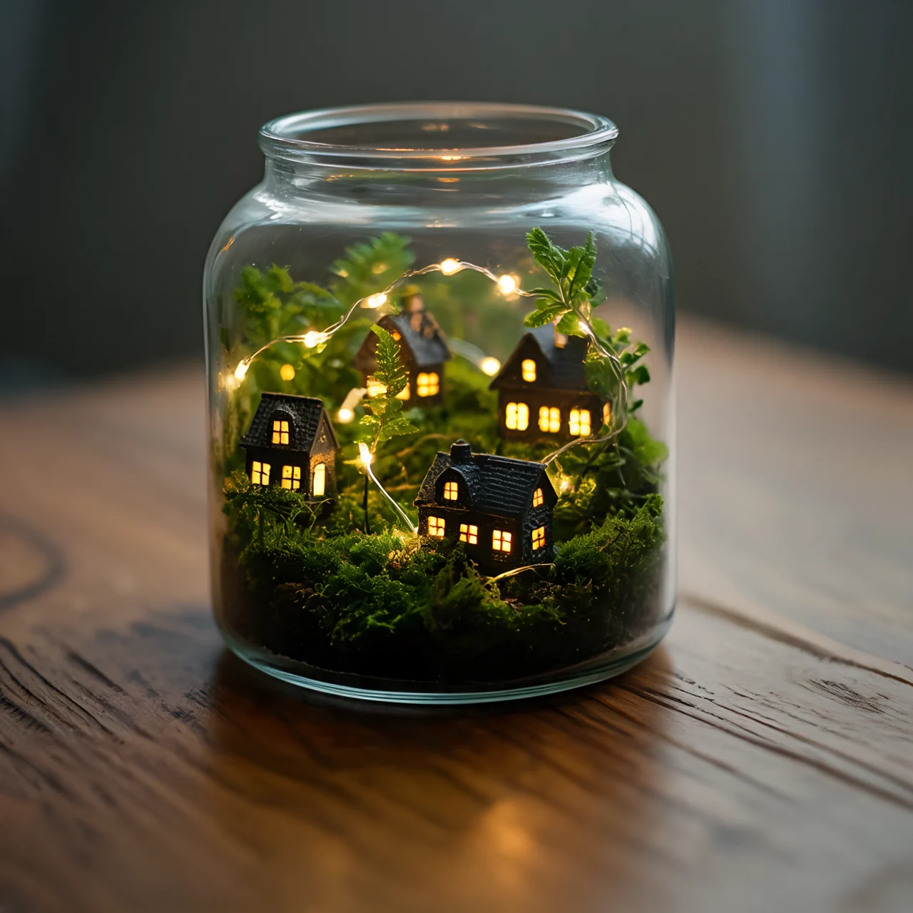 Village in a terrarium