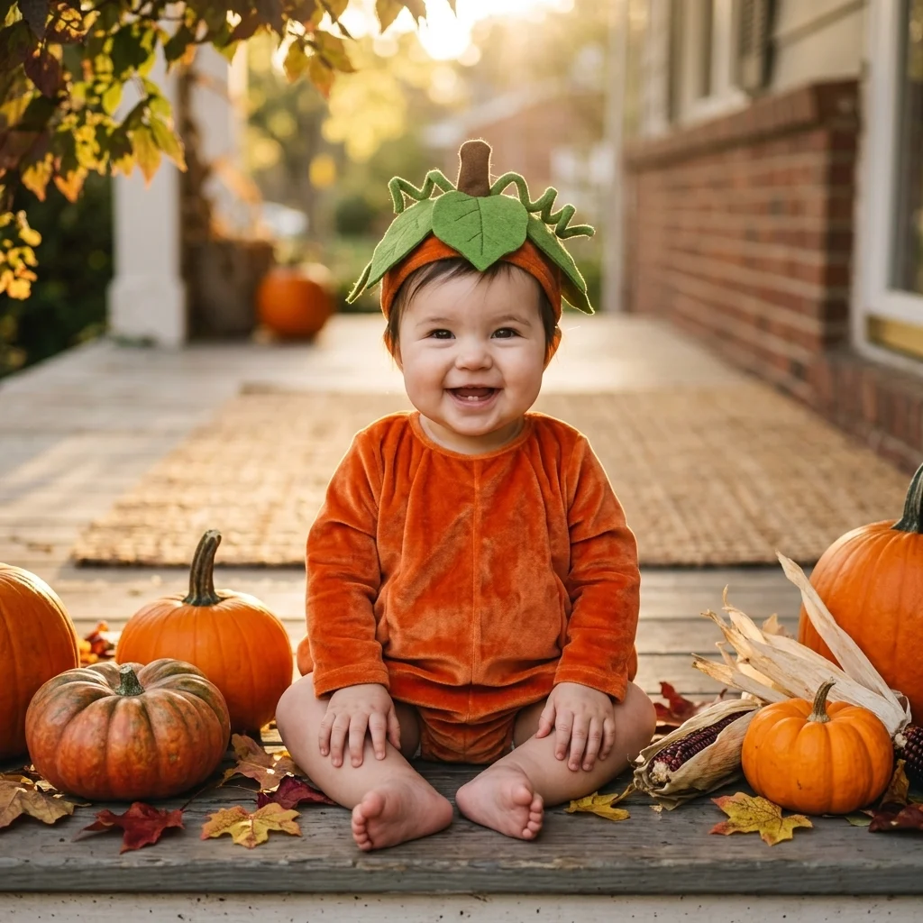 Little pumpkin costume