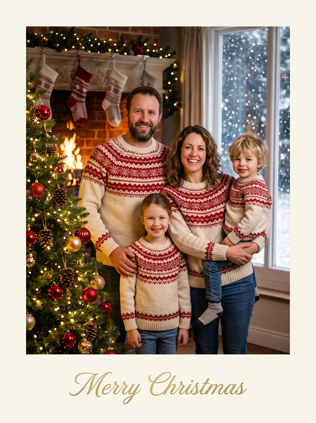 AI Christmas card generator: the family card, from the photo you already have