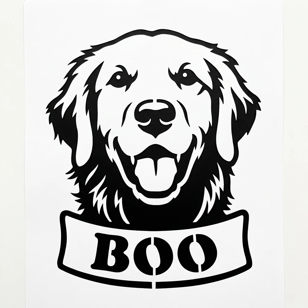 With a BOO banner