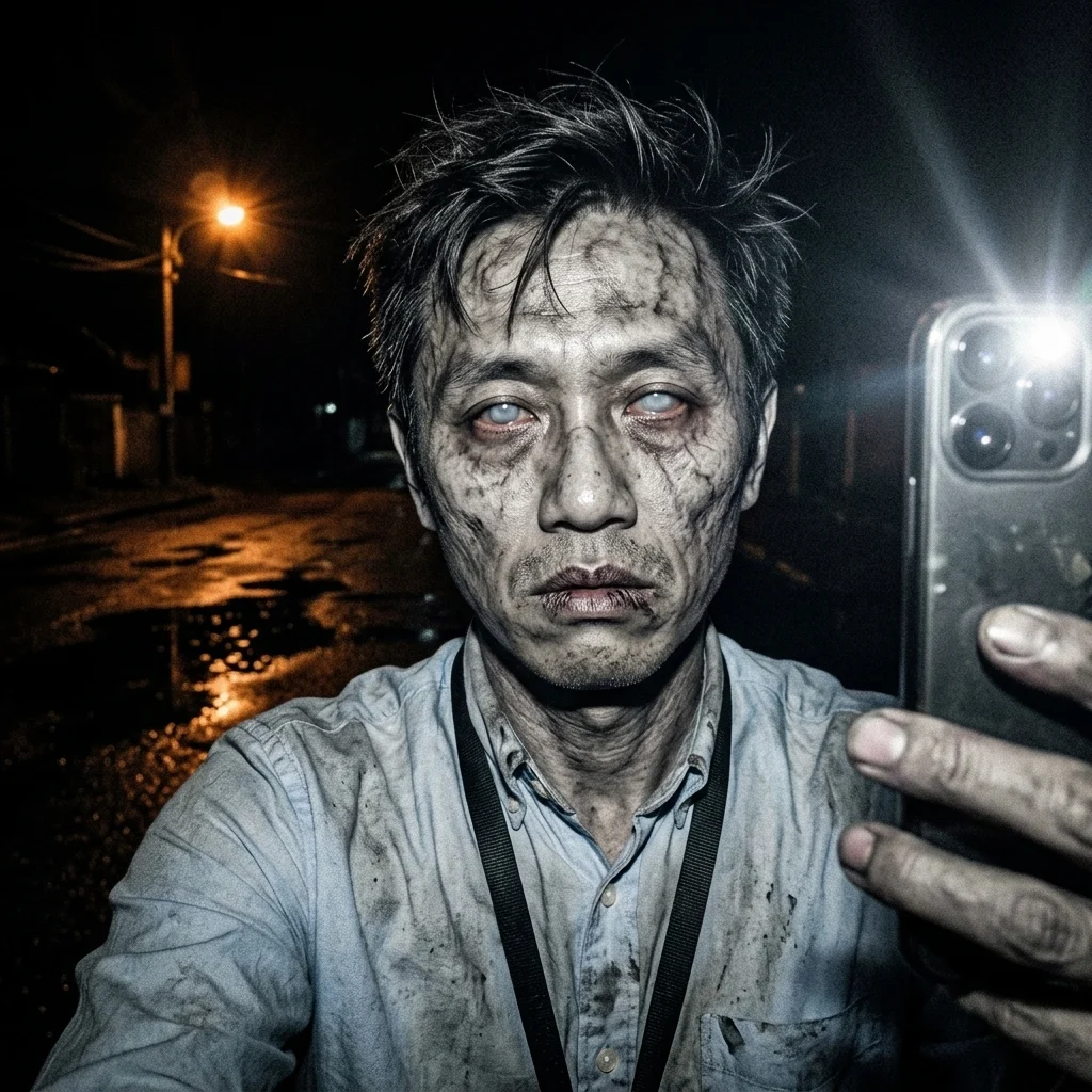 Night selfie