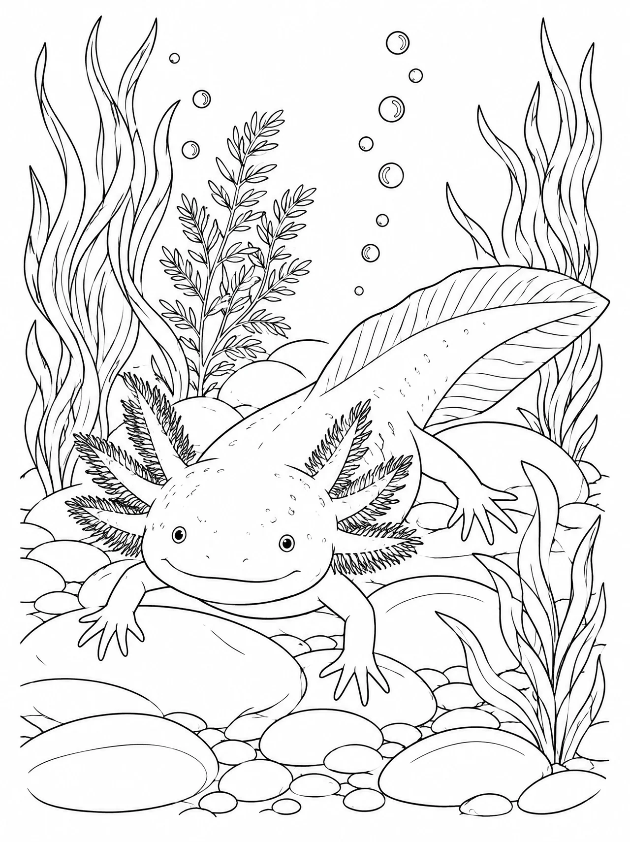 True-to-life axolotl