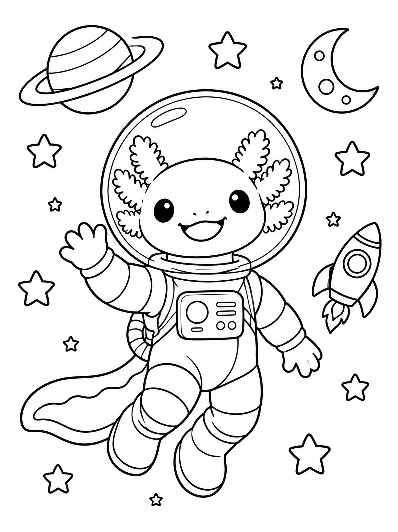 Axolotl astronaut