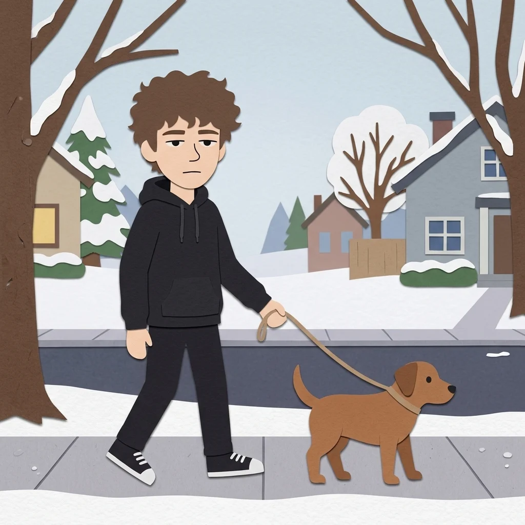 With my dog