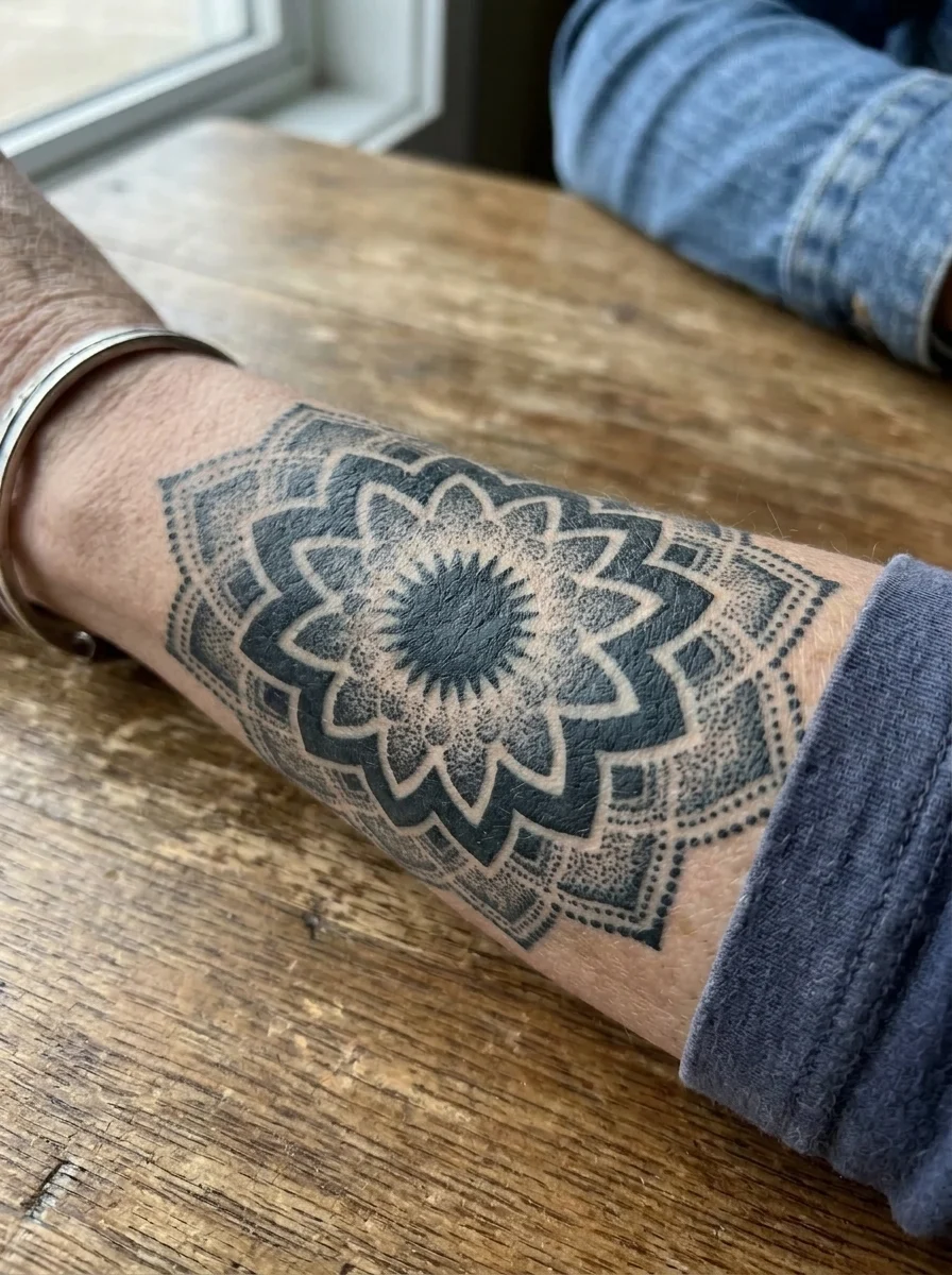 Blackwork mandala